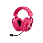 Logitech G Pro X 2 LIGHTSPEED trådløst headset, rosa