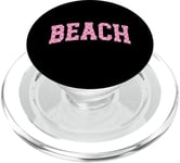 Rose plage Varsity PopSockets PopGrip pour MagSafe