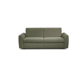 Canapé convertible express 3 places CLAYVE tissu olive