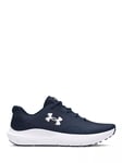 Under Armour Men's Charged Sports Shoes, Navy/White