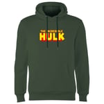 Avengers Hulk Comics Logo Hoodie - Green - M - Green