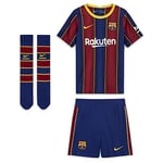 Nike FCB LK NK BRT KIT HM Ensemble de Football Mixte Enfant, Deep Royal Blue/(Varsity Maize) (Full Sponsor), FR : L (Taille Fabricant : L)