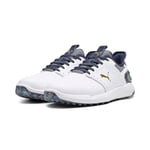 PUMA Homme X Liberty Ignite Elevate Chaussure de Golf, Blanc Navy, 42 EU