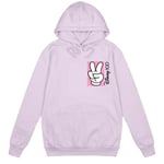 Disney Womens/Ladies 100th Anniversary Edition Mickey Mouse Peace Fingers Hoodie - S