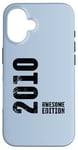 Coque pour iPhone 16 15 Years 15th Birthday Old Man Woman 2010