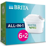 BRITA Cartouche  Filtre eau robinet MAXTRA PRO All-In-1 Pack de 6+2