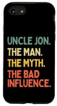 Coque pour iPhone SE (2020) / 7 / 8 Oncle Jon Citation drôle The Man The Myth The Bad Influence