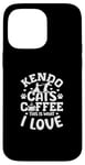 Coque pour iPhone 14 Pro Max Kendo Cats Coffee This Is What I Love - Kendo japonais