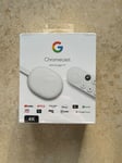 Google Chromecast with Google TV (4K) TV Streaming & Voice Remote - Snow White!!