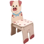 Chaise en bois pour décor chambre enfant bébé garçon fille mixte Fantasy Fields TD-11324A2-P - Rose