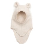 HUTTEliHUT TEDDY balaclava wool fleece bear ears – camel - 2-4år