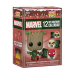 Funko Countdown​ Calendar: Marvel 12-Day - Marvel Comics - Calendrier de L'avent - 12 Jours de Surprise - Mini-Figurine en Vinyle à Collectionners - Boîte Mystère - Idée de Cadeau