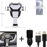  For OnePlus Nord 2T Airvent mount + CHARGER holder cradle bracket car clamp