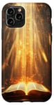 iPhone 11 Pro Catholicism Open Bible Rays Spiritual Divine Case