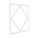 Hexagon Diamant LED Panel 60x60 - 60W, 6000lm, vit kant - Dimbar : Vid tillköp, Kulör : Neutral