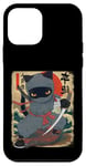 Coque pour iPhone 12 mini Kawaii Ninja Chat Noir