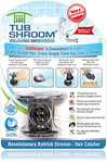 TubShroom Protecteur de bonde de Baignoire en Silicone Noir Standard