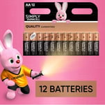 Duracell Simply AA Original Alkaline Batteries - 12 Pack Expiry 2032!