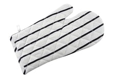 apollo THE HOUSEWARES BRAND Cotton Oven Mitt, Hand-made 100% Cotton, Heat Resistant Oven Gloves Non-Slip Kitchen Mitts for Grilling, Cooking, Baking, Stripe