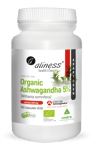 Aliness Organic Ashwagandha 5% KSM-66 200 mg, 100 capsules