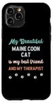 Coque pour iPhone 11 Pro Maine Coon Cat, maman, père, propriétaire, amoureux, thérapeute et ami