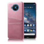 Nokia 8.3 5G skal med korthållare - Rosa Rosa