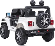 Eldriven barnbil Jeep Wrangler Rubicon Vit