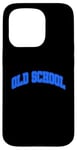 Coque pour iPhone 15 Pro Graphique bleu royal Old School Royal Blue Graphic