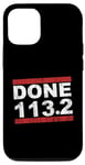 Coque pour iPhone 14 Triathlete DONE 113.2 KM Half Iron Metric Distance Triathlon