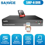 Sannce - Enregistreur dvr 5MP – 8 voies + disque dur 1TB