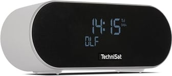 TechniSat DIGITRADIO 53 BT Radio-réveil stéréo de qualité supérieure avec Fonction de Charge USB (Dab+, FM, Affichage de l'heure/de la Date, Double Alarme, Mise en Veille, Snooze, capteur de lumière,