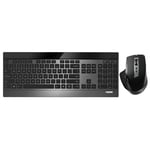 Rapoo 9900m Clavier Souris Incluse QWERTZ Noir