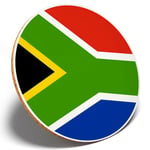 1 x South Africa Pretoria Flag - Round Coaster Kitchen Student Kids Gift #9121