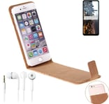 Protective cover for Samsung Galaxy M32 5G + earphones cork Flipstyle