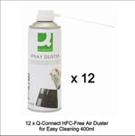 12 x 400ml Compressed Air Duster Cleaner Spray Can Laptop Keyboard Mouse Printer