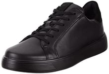 ECCO Boys Street 1 Sneaker, Black, 3.5 UK Child Wide