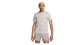 Maillot manches courtes nike running division beige homme