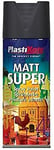 Plasti-kote 3101 400ml Super Spray Paint - Matt Black