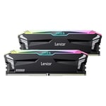 Lexar ARES RGB DDR5 RAM 32GB Kit (2x16GB) 6800MHz, 288-Pin UDIMM Desktop Memory, PC Gaming Computer Memory Supports XMP 3.0/AMD EXPO, CL34-45-45-108 DRAM, 1.4V (LD5U16G68C34LA-RGD)