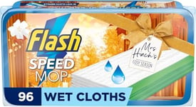 Flash Speedmop Floor Cleaner Wet Cloth Cosy Season Refills, 4 x 24 Cloths, Fast Easy & Hygienic, Lemon Multi-Surface