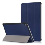 Huawei MediaPad M5 10 / M5 10 (Pro) - Läder Tri-Fold flip-fodral - Mörkblå