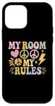 iPhone 12 mini Funny Room Quotes My Room My Rules Case