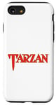 Coque pour iPhone SE (2020) / 7 / 8 Logo Tarzan classique en texte rouge