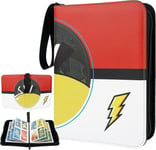 Classeur Cartes ¿¿ Collectionner, 400 Pochettes Cahier Range Carte ¿¿ Glissi¿¿Re, Classeur Carte Album Avec 4 Feuilles 50 Pages Pochette Rangement Pour Pokemon Yugioh Football Pr¿¿Sentoir De Cartes