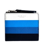 Radley Summer Street Stripe Dark Blue Leather Small Bifold Purse - New - RRP £69