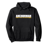 Anchorman The Legend Of Ron Burgundy White Yellow Text Pullover Hoodie