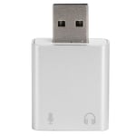 7.1 Kanal Mikrofon USB Externt Ljudkort USB till Toto 3.5 mm Konverter Hörlursadapter