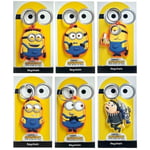 3-Pack Minions Nyckelring 2D Figurer Gummi multifärg