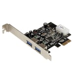 StarTech.com 2 Port PCI Express (PCIe) SuperSpeed USB 3.0 Card Adapter with UASP