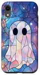 Coque pour iPhone XR Coque Halloween Fantôme Effet Vitrail